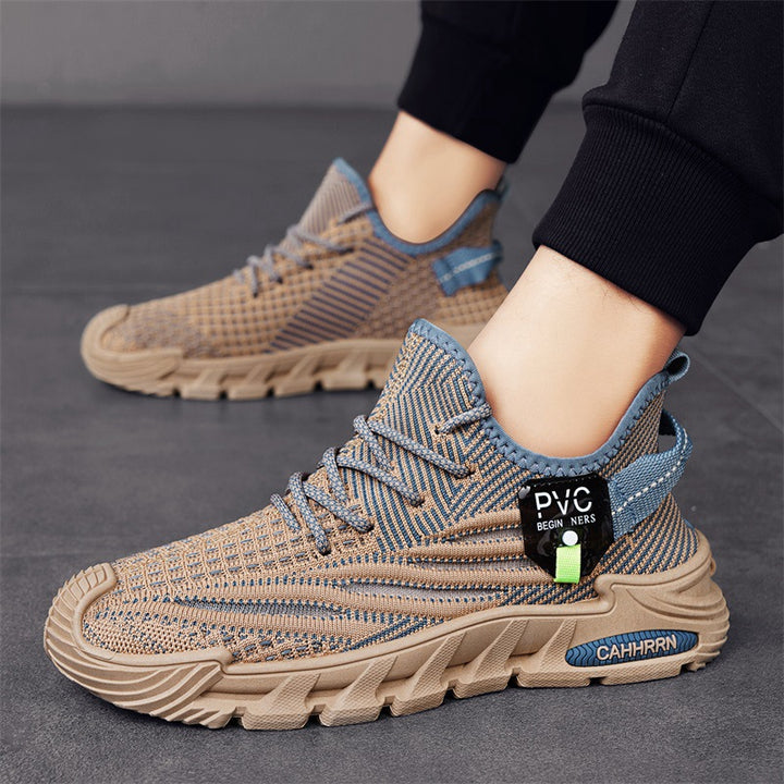 Herren leichte gestrickte Trail‑Sneaker mit sockenähnlichem Einstieg und stoßdämpfender Profilsohle Echo Archiv