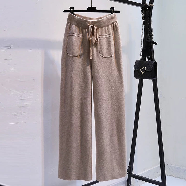 Damen Weite Jersey-Hose mit elastischem Bund und praktischen Taschen Echo Archiv