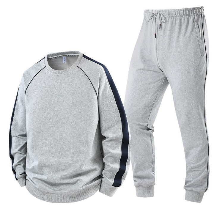 Herren Freizeit-Trainingsanzug-Set aus weichem Jersey mit Raglanärmeln & elastischem Kordelbund Echoarchiv