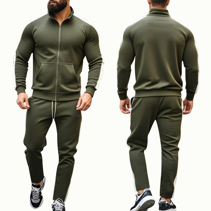 Herren sportliches Kapuzenjacken- und Jogginghosen-Set Echoarchiv