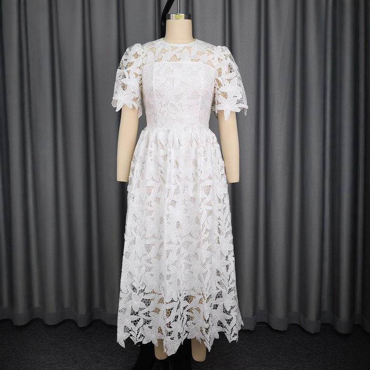 Damen Spitzen-Maxikleid mit floralem Design Echo Archiv