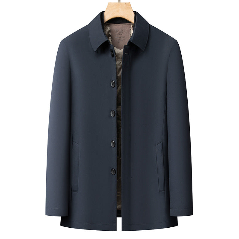 Herren moderne Übergangsjacke mit minimalistischen Details Echoarchiv