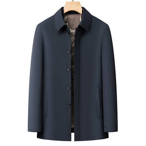 Herren moderne Übergangsjacke mit minimalistischen Details Echoarchiv