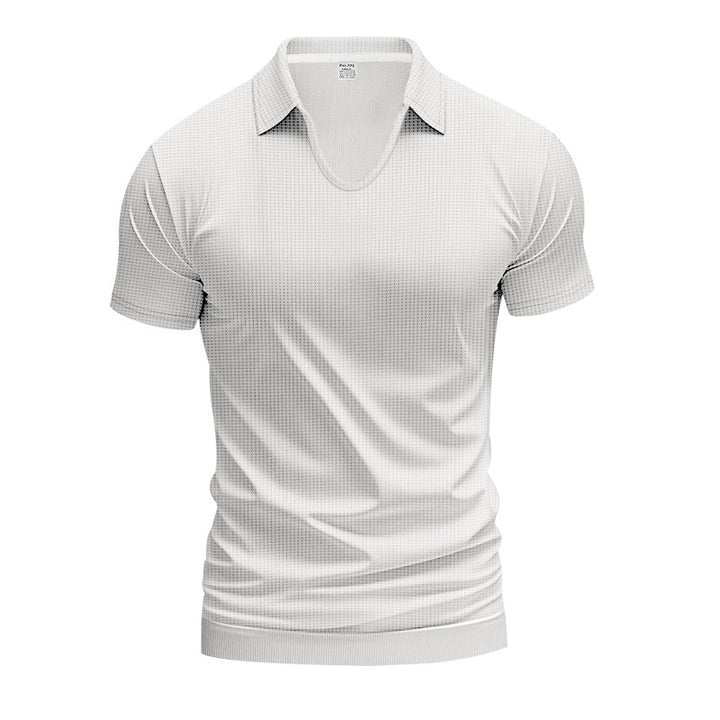 Herren Polo-Shirt mit strukturiertem Design und modernem Schnitt Echoarchiv
