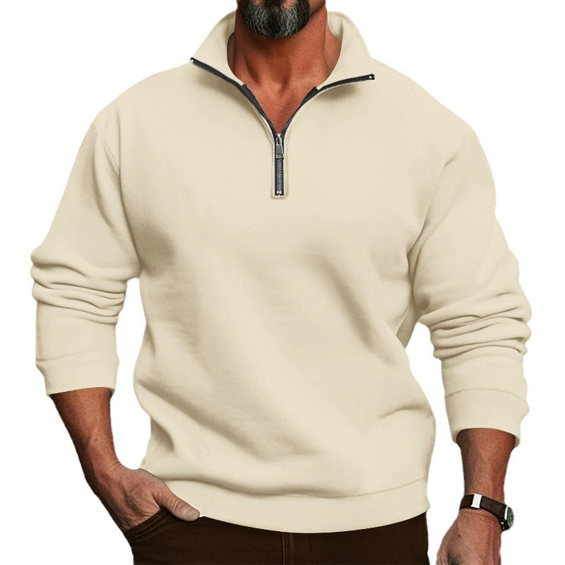 Herren Freizeit-Hoodie mit Reißverschluss und elastischen Bündchen Echoarchiv