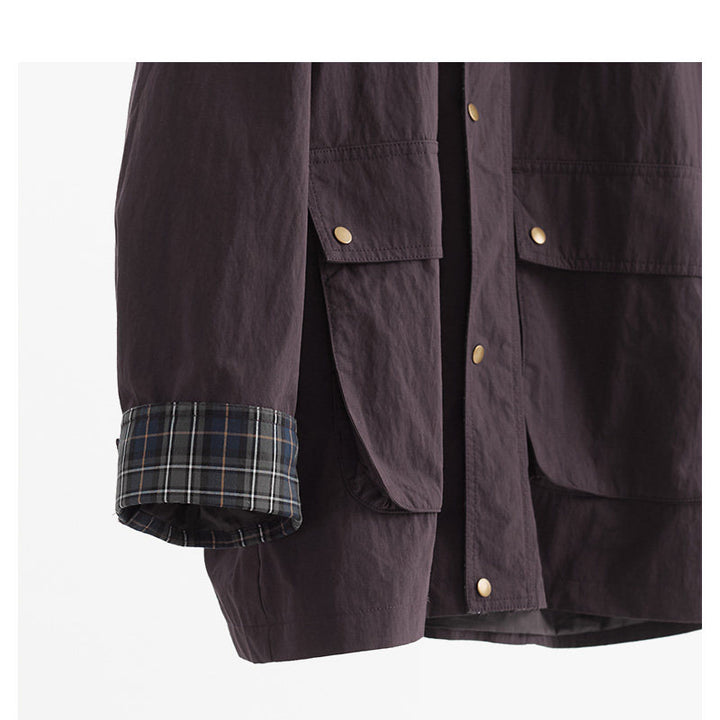 Damen Urbane Utility-Jacke mit hohem Kragen Echoarchiv