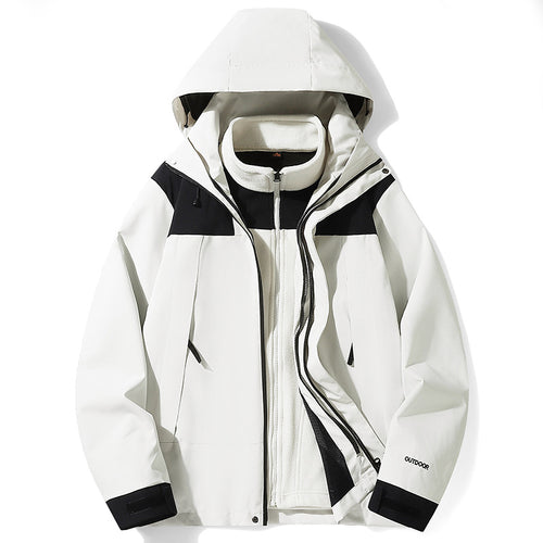 Damen multifunktionale Softshelljacke mit abnehmbaren Fleece-Futter, winddichtem Außenmaterial und verstellbarer Kapuze – Célinea