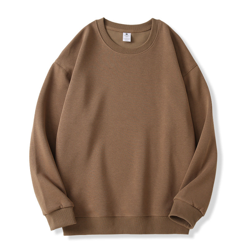 Unisex Oversize Rundhals-Sweatshirt aus Baumwollmischung mit gerippten Bündchen – Marzano