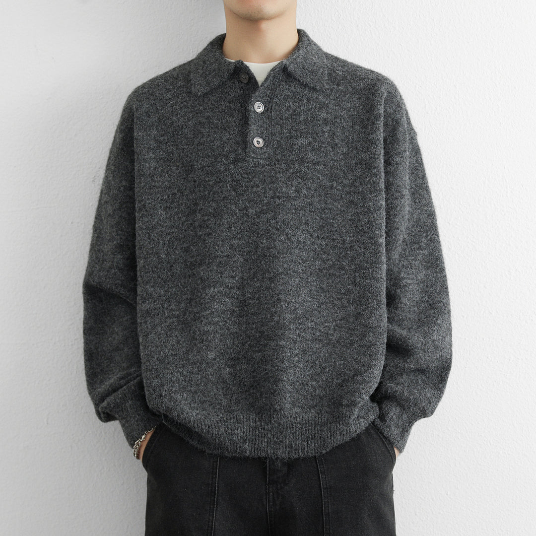 Herren Pullover mit modernem Kragen Echoarchiv