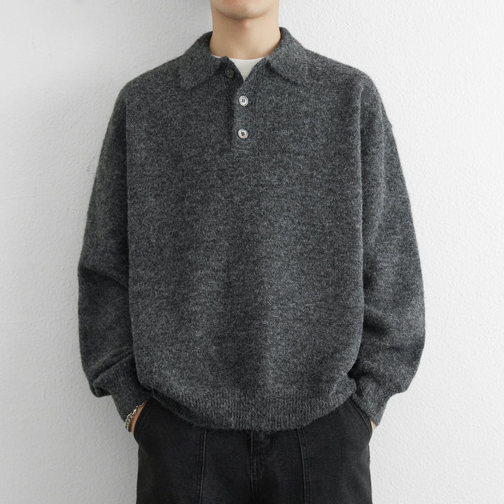 Herren Pullover mit modernem Kragen Echoarchiv