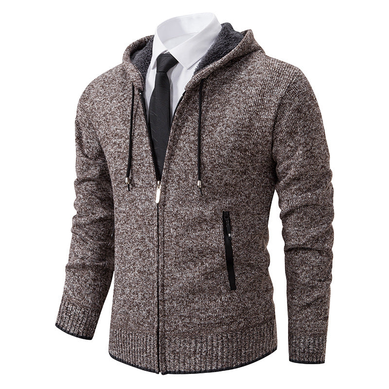 Herren sportliche Kapuzenjacke mit wärmendem Innenfutter und praktischen Taschen Echoarchiv