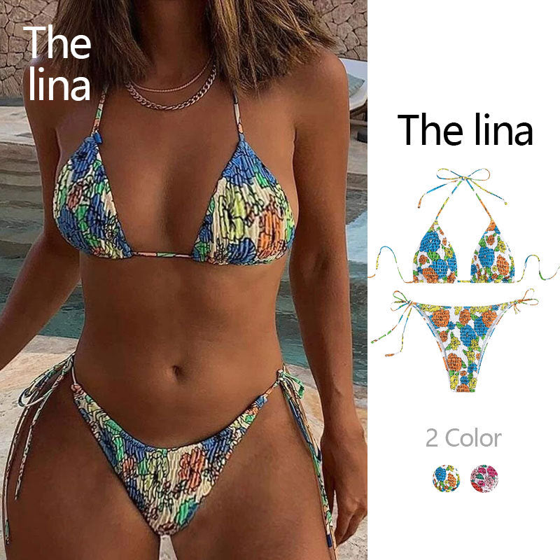 Damen Raffinierter Triangelbikini Echo Archiv