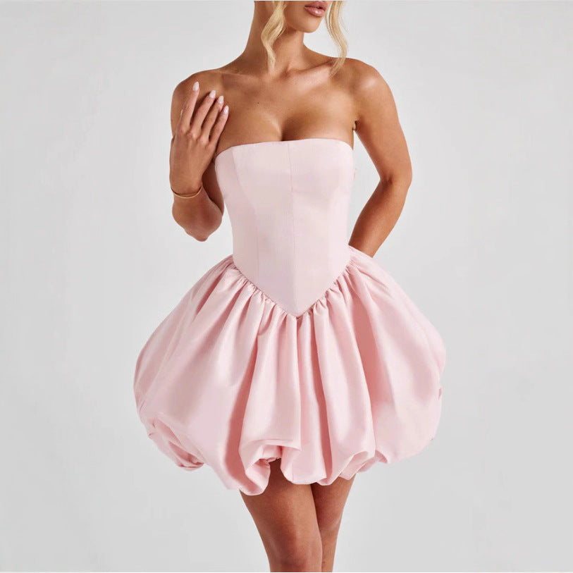 Damen Ballkleid mit voluminösem Rock und schulterfreiem Design Echo Archiv