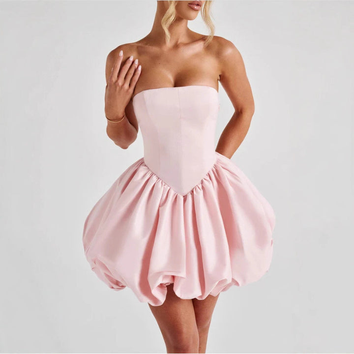 Damen Ballkleid mit voluminösem Rock und schulterfreiem Design Echo Archiv