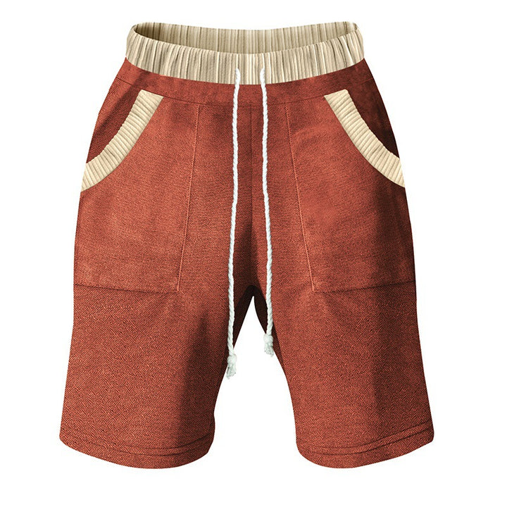 Herren Freizeit-Shorts mit elastischem Bund und praktischen Seitentaschen Echoarchiv