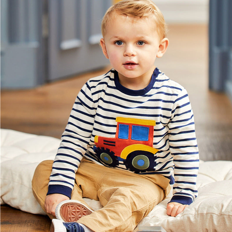Jungen Sweatshirt mit kreativem Traktor-Design Echo Archiv