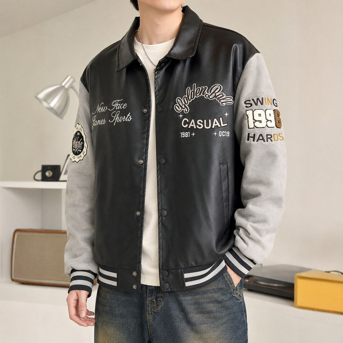 Herren Casual Bomberjacke – Brevano