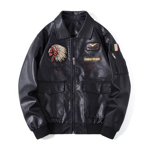 Herren Modische Bomberjacke mit bestickten Details Echo Archiv