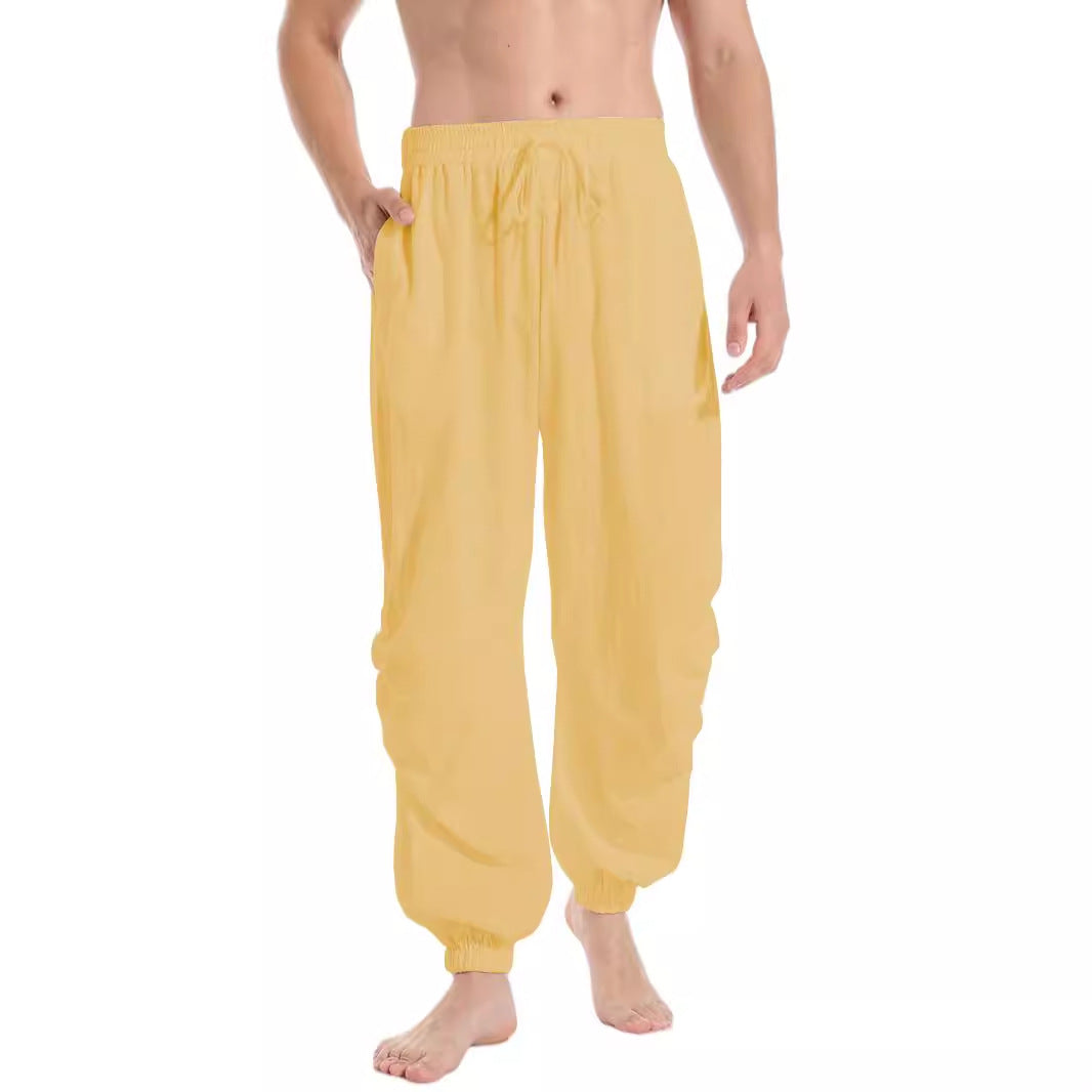 Herren lässige Freizeithose aus leichtem Stoff mit tapered Bein Echoarchiv