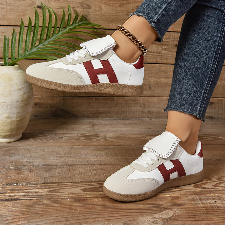 Damen Modische Sneakers mit eleganter Klappenakzent und rutschfester Sohle Echo Archiv