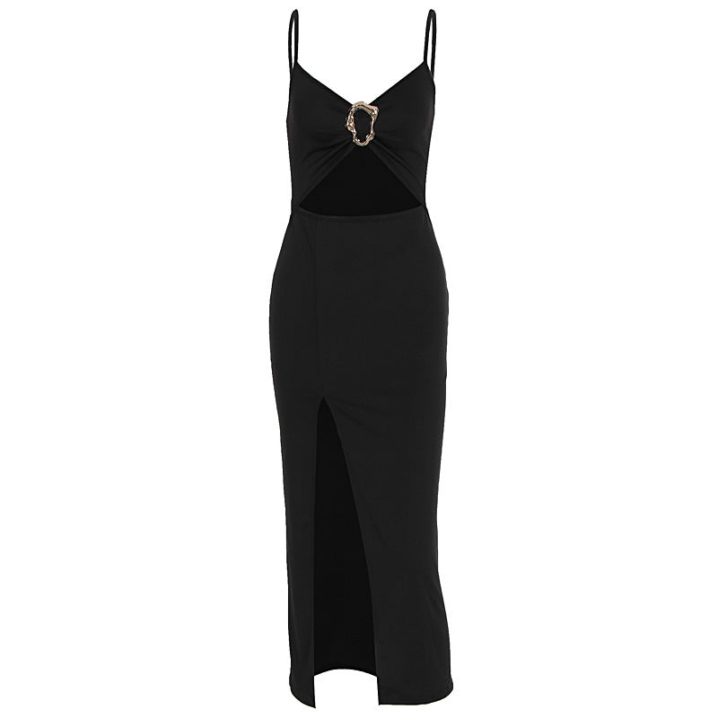 Damen Figurbetontes Maxikleid mit Cut-Outs und elegantem Gürtel Echo Archiv