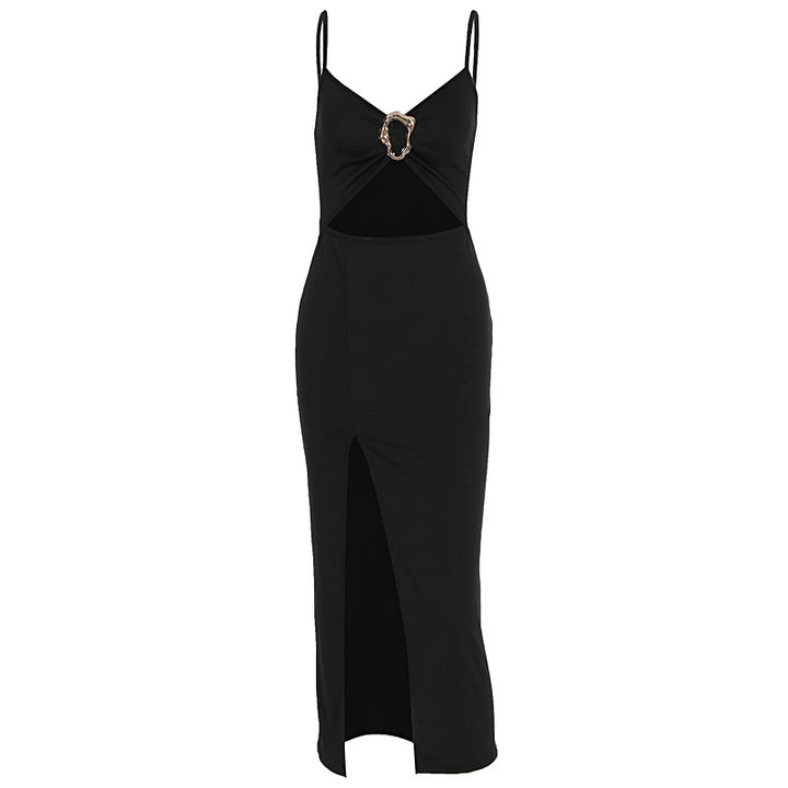 Damen Figurbetontes Maxikleid mit Cut-Outs und elegantem Gürtel Echo Archiv