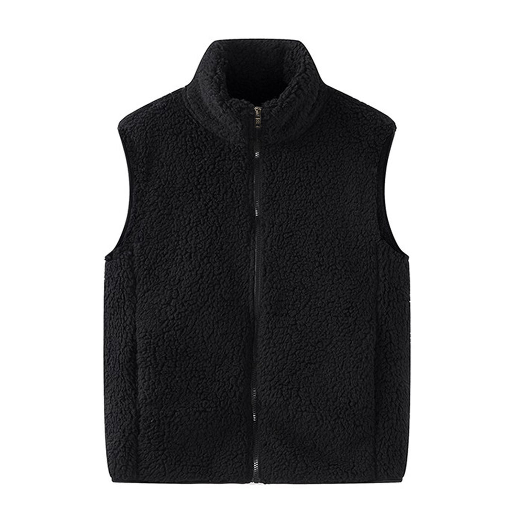 Damen Teddy-Fleeceweste mit Stehkragen und Reißverschluss – Avérine