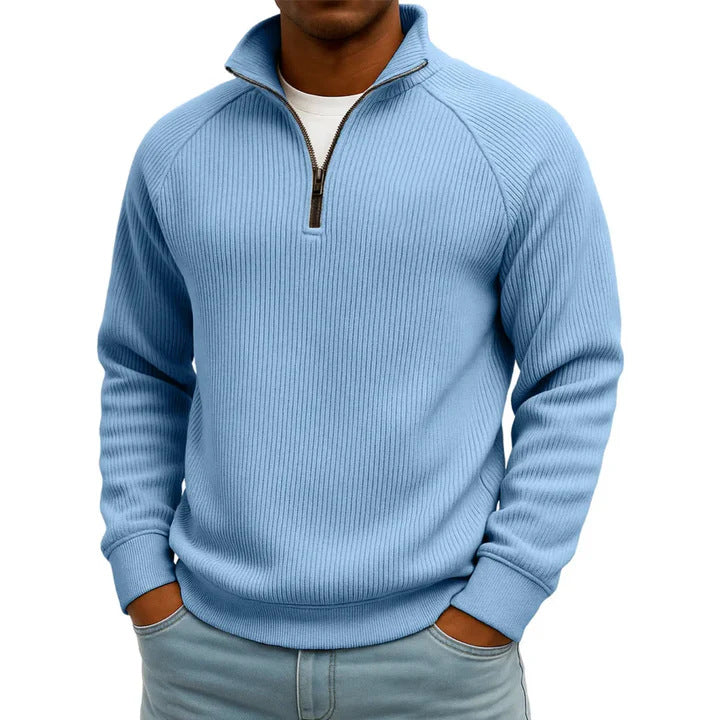 Herren Komfortabler Pullover mit Stehkragen Echoarchiv