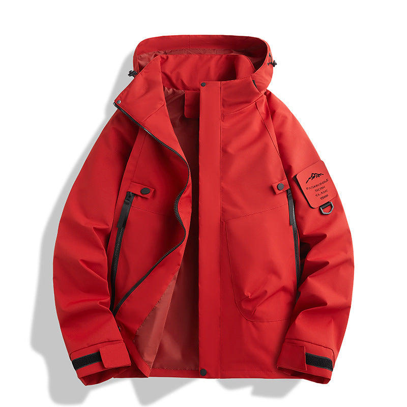 Herren Funktionsjacke mit verstellbarer Kapuze