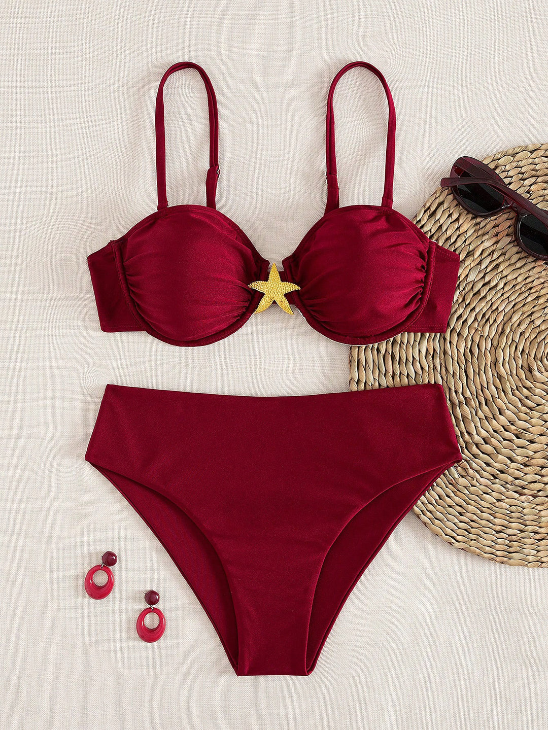 Damen Bikini-Set mit elegantem Push-Up-Oberteil und hohem Taillenunterteil Echo Archiv