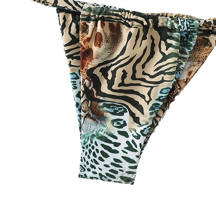 Damen Triangel-Bikini mit raffiniertem Leopardenmuster Echo Archiv