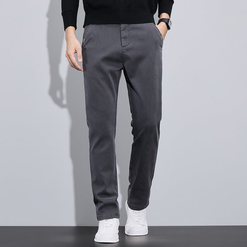 Herren elegante Chino-Pants mit slim-fit Schnitt und vielseitigen Taschen Echoarchiv