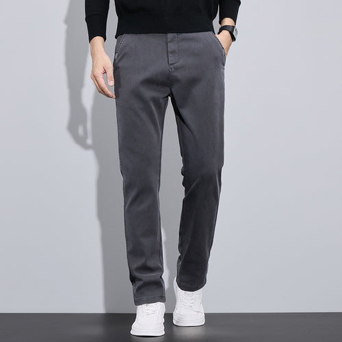 Herren elegante Chino-Pants mit slim-fit Schnitt und vielseitigen Taschen Echoarchiv