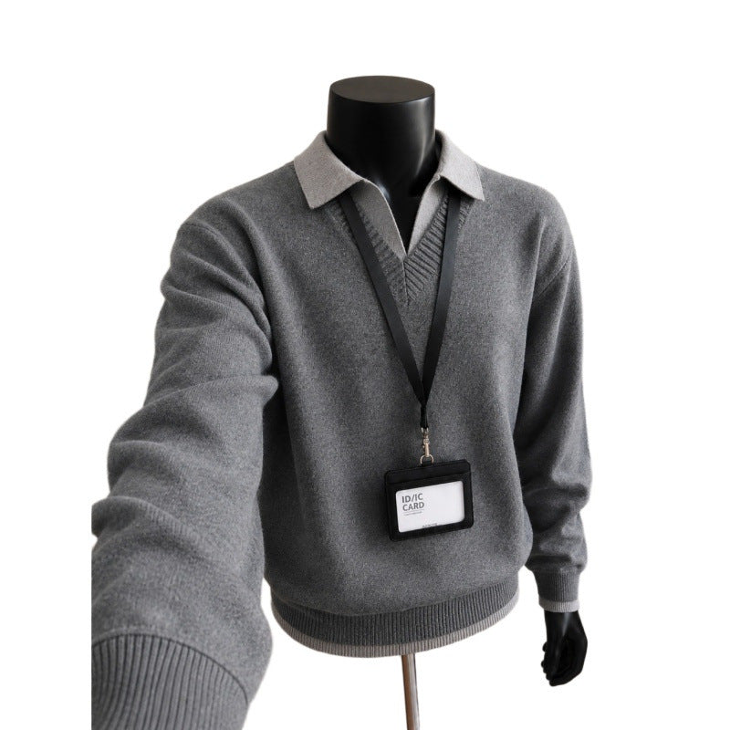 Herrenpullover mit V-Ausschnitt Echo Archive