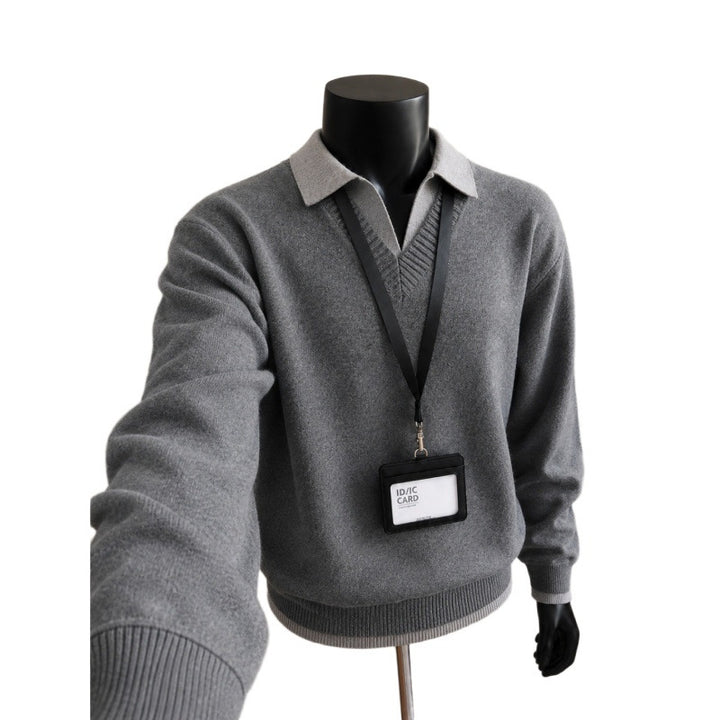 Herrenpullover mit V-Ausschnitt Echo Archive