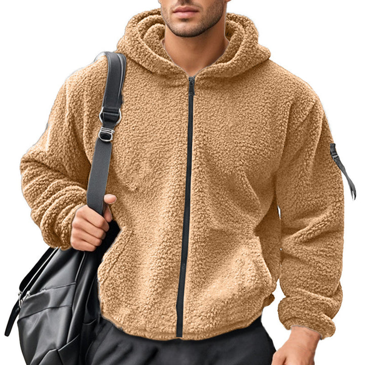 Herren Fleecekapuzenpullover mit ergonomischem Schnitt und praktischen Reißverschlusstaschen Echoarchiv