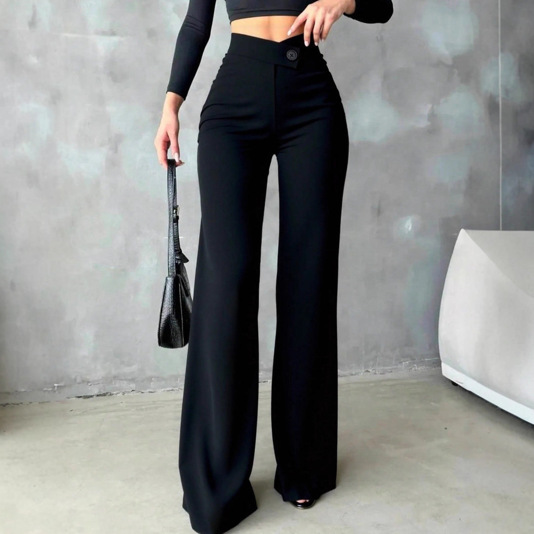 Damen Elegante High-Waist Hose mit weitem Schnitt Echo Archiv