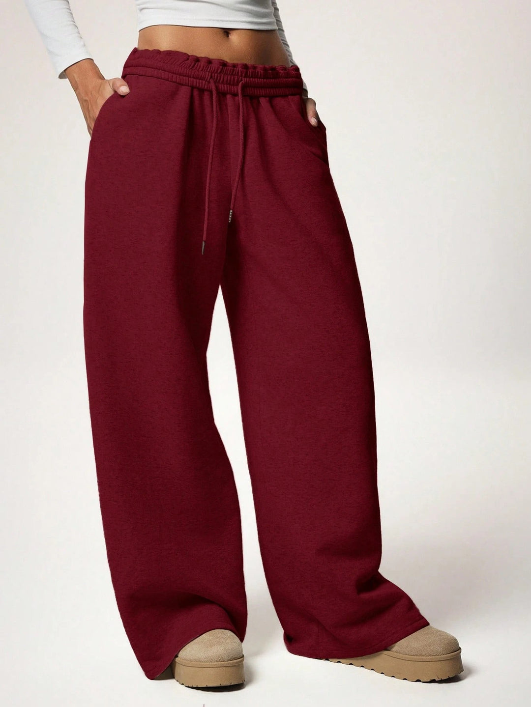 Weite, lockere Sport-Freizeithose für Damen Echoarchiv