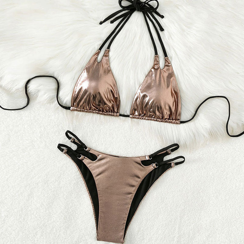 Damen Triangel-Bikini mit eleganten Schnürdetails Echo Archiv