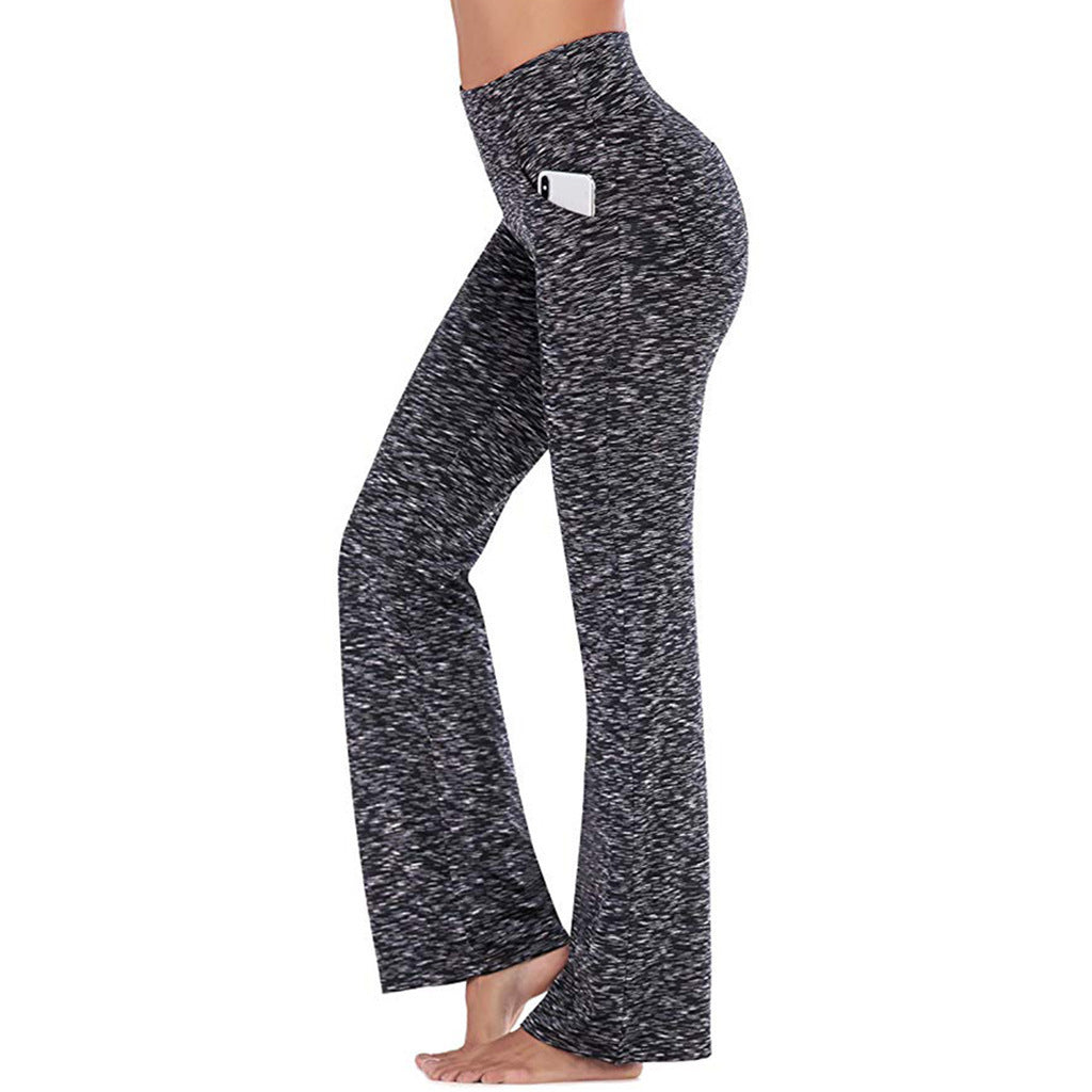 Damen nan ausgestellte Highwaist Yogahose mit seitlicher Handytasche und formendem Komfortbund Echo Archiv