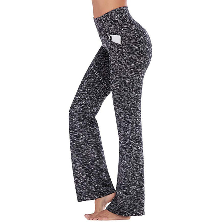 Damen nan ausgestellte Highwaist Yogahose mit seitlicher Handytasche und formendem Komfortbund Echo Archiv