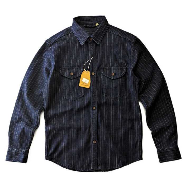 Herren Karierte Denim-Hemdjacke Echo Archiv