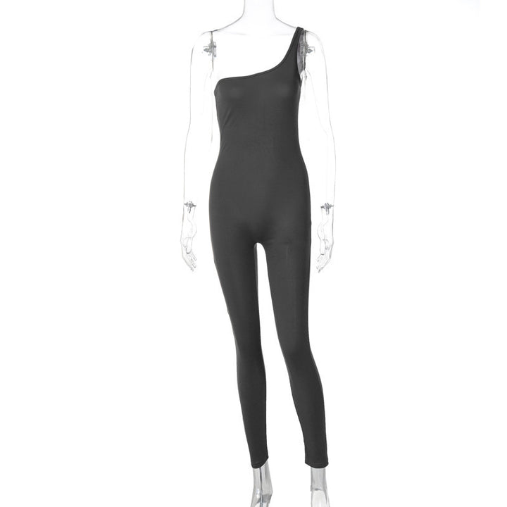 Damen Figurumspielender Bodysuit mit asymmetrischem Design Echo Archiv