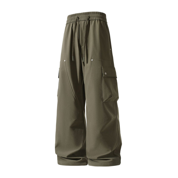 Damen Weite Cargo-Shorts mit elastischem Tunnelzugbund und Multifachtaschen Echo Archiv