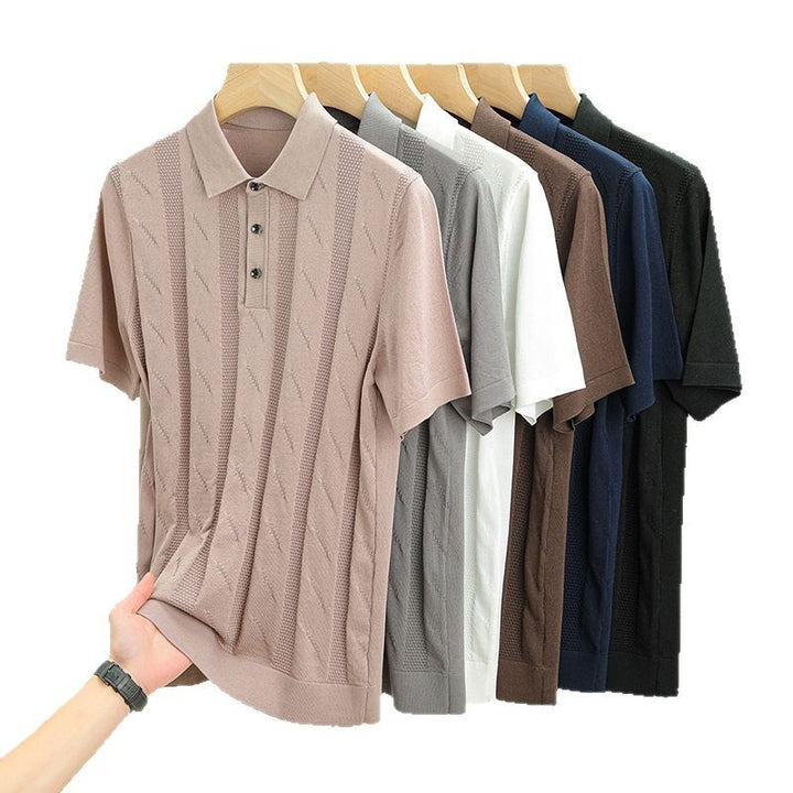 Herren Poloshirt mit strukturiertem Design von Echoarchiv