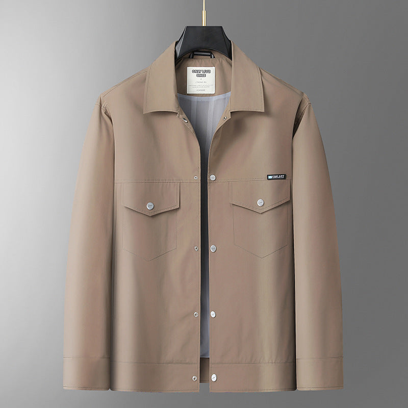 Herren Leichte Overshirt-Jacke aus Mikrofasermix mit Brustpattentaschen Echo Archiv