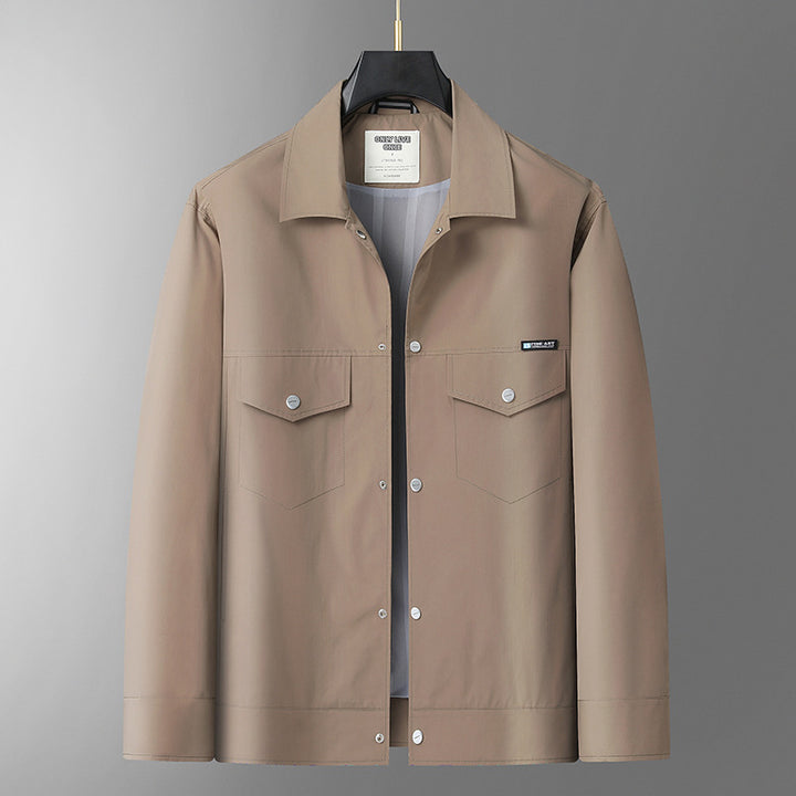 Herren Leichte Overshirt-Jacke aus Mikrofasermix mit Brustpattentaschen Echo Archiv