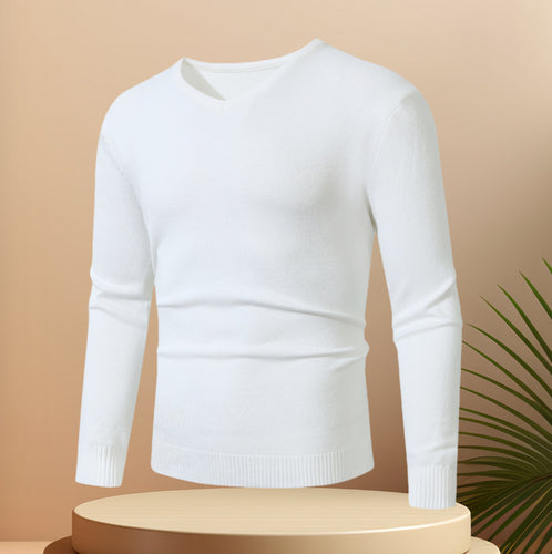 Herren eleganter V-Ausschnitt Pullover Echoarchiv