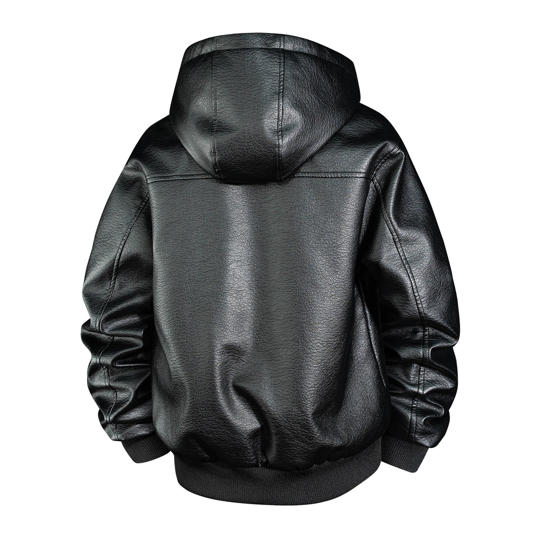 Herren Lederbomberjacke mit Teddyfutter und Kapuze Echo Archiv