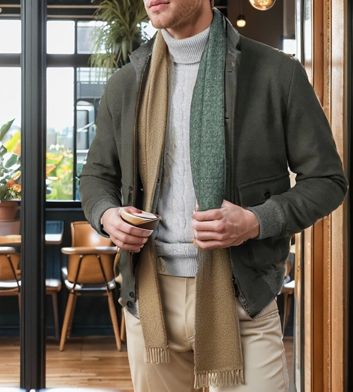 Herren elegante Utilityjacke mit praktischen Taschen und modischem Schnitt Echoarchiv